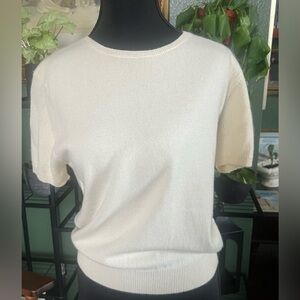 Ralph Lauren Cream Women's Crew Neck Sweater